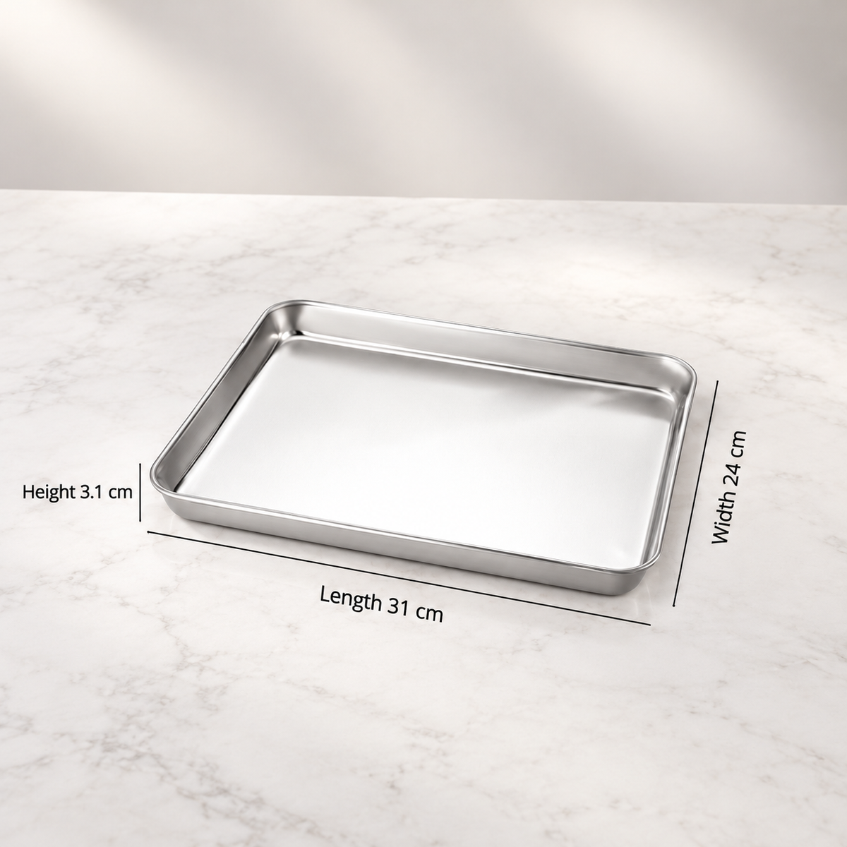 Flat Bottom Food Tray for Rice Noodle Rolls, Steaming and Food Serving