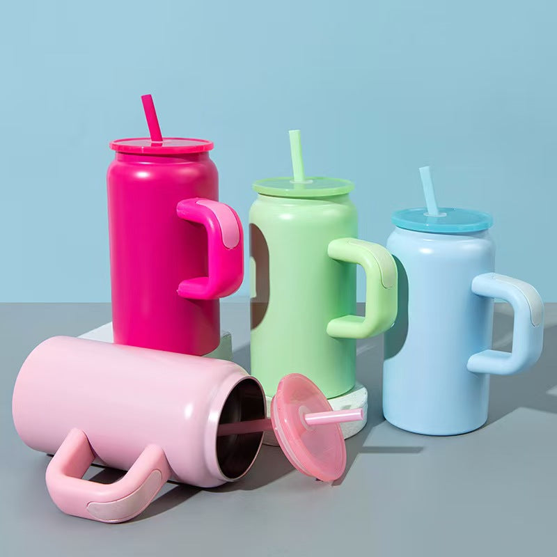 16oz Mini Mason Insulated Mug with Handle