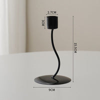 Luxe Iron Candleholder Set for Dining Table Decoration