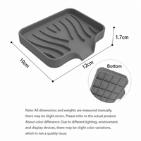 Silicone Soap Drain Tray – Self Draining Non-Slip Soap Holder