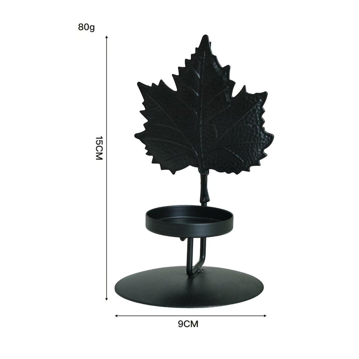 Creative Aromatherapy Candleholder, Maple Leaf Butterfly Multi Shape Iron Decor