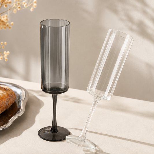 Vintage Champagne & Wine Glass Set – Elegant Stemmed Cocktail Goblets
