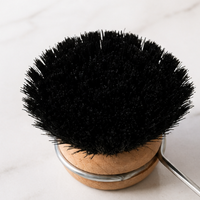 Beech Wood Long Handle Kitchen Brush Pan Scrubber Stove Cleaning Brush Dish Washing Brush Stainless Steel Handle