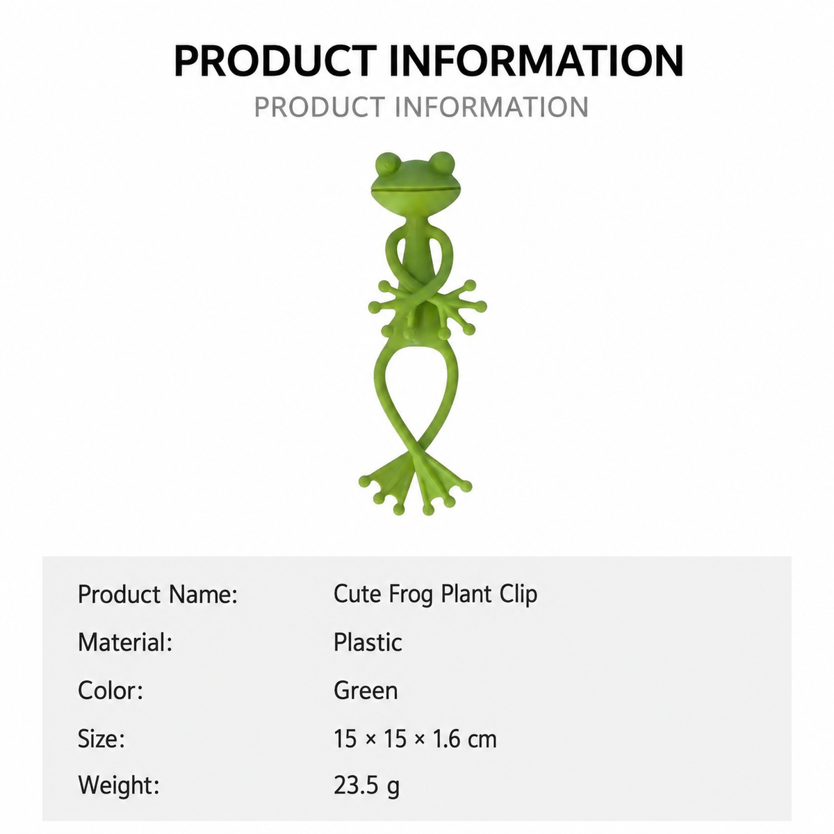 Cute Frog Plant Clip – Decorative Plastic Plant Support Clip for Indoor Plants, Garden Vines & Home Gardening