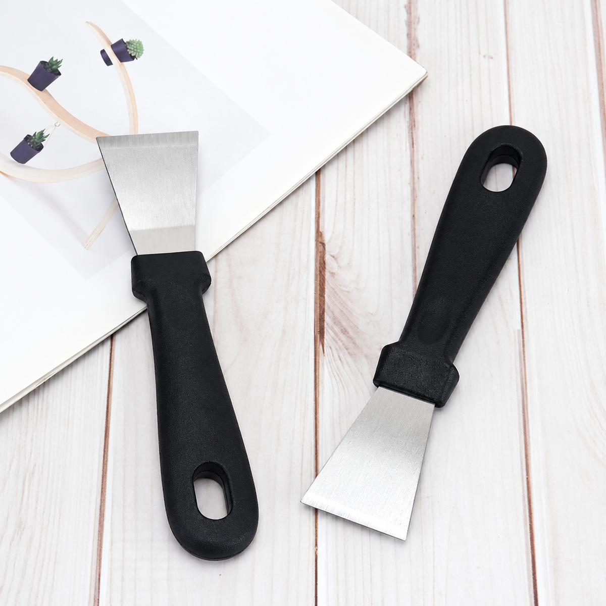 Stainless Steel Kitchen Scraper with Non-Slip Handle