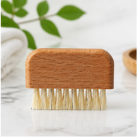 Solid Wood Pure Bristle Nail Brush Gap Cleaning Tool Hand Washing Nail Brush Surface Cleaner Stain Remover Manicure Brush