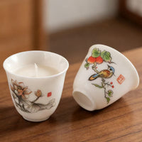 White Ceramic Scented Candle