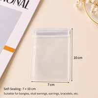 Clear PVC Self Sealing Jewelry Storage Bags