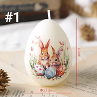 Easter Egg Scented Candle with Animal Print