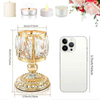 Candle Cup Candleholder Iron Decor Set, Home Accent