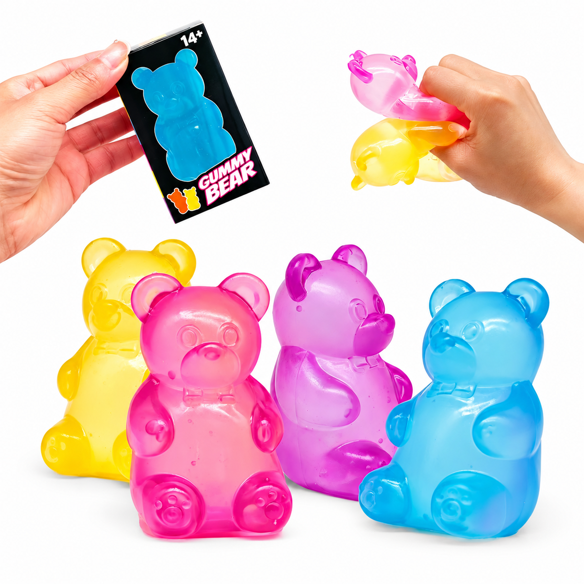 Colorful Gummy Bear Squishy Slow Rising Stress Relief Toy