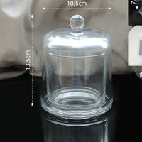 Glass Cloche Cover Candle Display Dome Windproof Cover