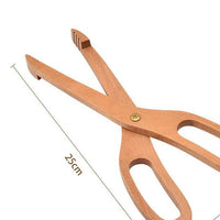 Scissor Style Wooden Bread Tongs Food Serving Tongs