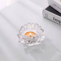 Lotus Glass Candle Holder