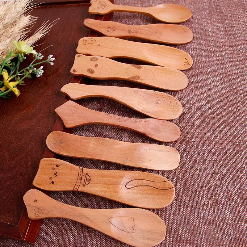 Wooden Animal Shape Spoon Mini Serving Spoon