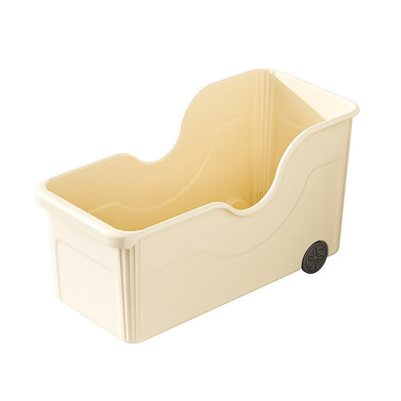 12L Rolling Plastic Storage Bin with Wheels