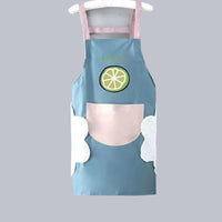 Fruit Print Waterproof PVC Kitchen Apron