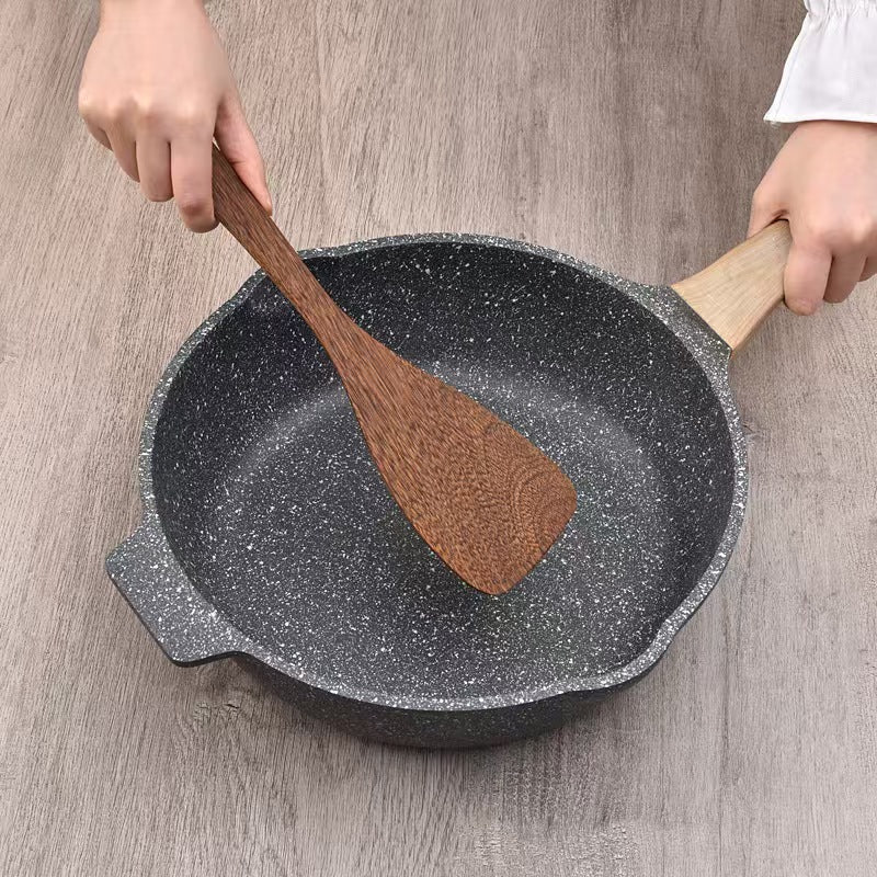 Wenge Wood Angled Spatula Long Handle Cooking Turner