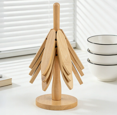 Tree-Shaped Heat Resistant Trivet Set