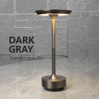 Aluminum Touch Table Lamp – USB Rechargeable Minimalist Desk Light