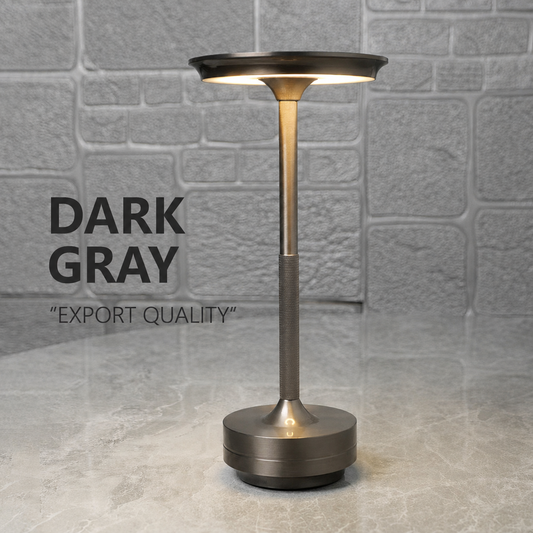 Aluminum Touch Table Lamp – USB Rechargeable Minimalist Desk Light