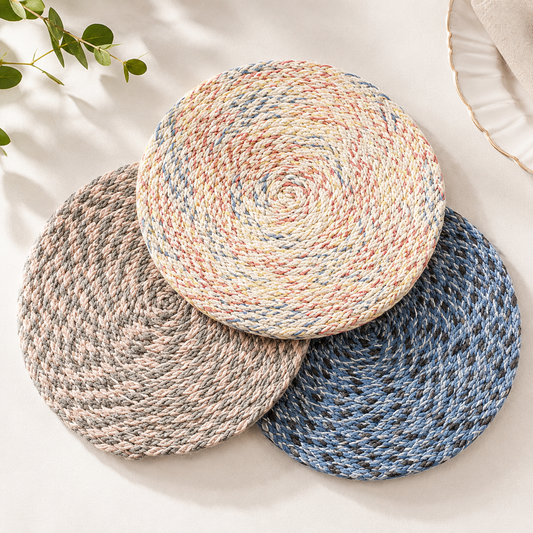 Modern Round Placemat, Heat Resistant Dining Table Mat