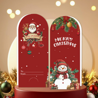 Christmas Greeting Card Gift Set Cute Holiday Message Cards with Envelopes and Decorative Stickers