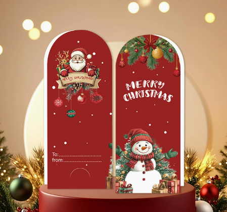 Christmas Greeting Card Gift Set Cute Holiday Message Cards with Envelopes and Decorative Stickers
