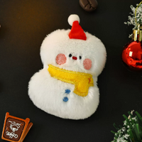 Cute Plush Christmas Fridge Magnet Santa Snowman Reindeer Tree Holiday Refrigerator Decoration