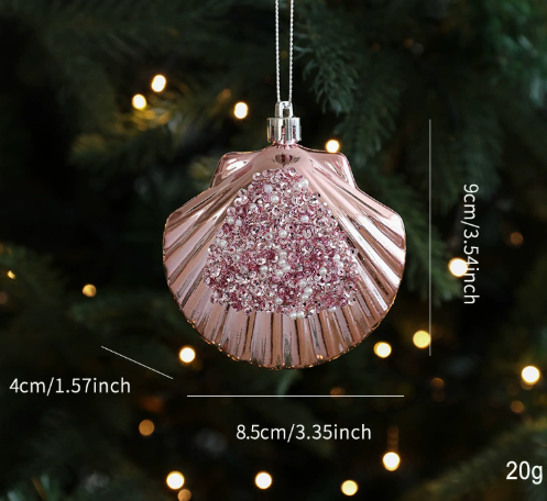 Pink Candy Christmas Tree Ornament Glitter Donut Ice Cream Gift Box Decoration