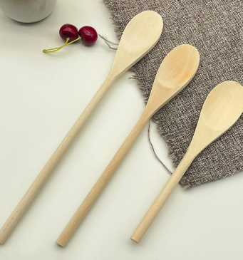 Natural Maple Wood Soup Spoon