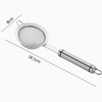 304 Stainless Steel Fine Mesh Strainer with Wooden Handle