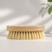 Double Color Oval Vegetable Brush – Wooden Produce Cleaning Scrubber for Fruit