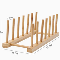 Wooden Coaster Holder Rack Tabletop Drink Coaster Storage Organizer Home Decor