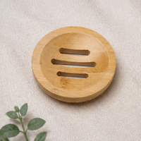 Natural Bamboo Soap Dish – Hollow Drainage Soap Holder with Anti Slip Tray for Bathroom, Kitchen & Shower