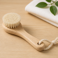 Baby Wool Brush Set Beech Wood Air Cushion Comb Massage Hair Brush Baby Bath Brush Baby Shampoo Brush