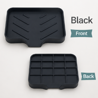 Silicone Sloped Soap Dish Holder – No-Drilling Drainage Storage Tray – Non-Slip Anti-Skid Soap Box