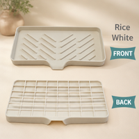Silicone Sloped Soap Dish Holder – No-Drilling Drainage Storage Tray – Non-Slip Anti-Skid Soap Box