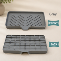 Silicone Sloped Soap Dish Holder – No-Drilling Drainage Storage Tray – Non-Slip Anti-Skid Soap Box