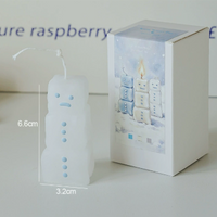 Cute Snowman Shaped Scented Candle Christmas Decorative Holiday Gift