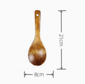 Natural Wooden Cooking Spatula Nonstick Pan Friendly Kitchen Stir Fry Utensil