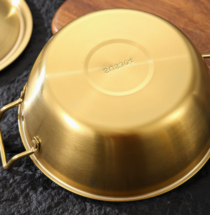 Stainless Steel Mini Cooking Pot with Double Handles