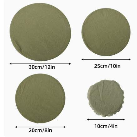 Reusable Bread Proofing Cover Set Cotton Bowl Covers Dustproof Food Cover