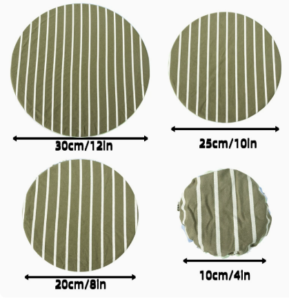 Reusable Bread Proofing Cover Set Cotton Bowl Covers Dustproof Food Cover