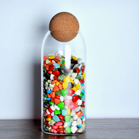 Transparent Glass Storage Jar