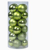 Christmas Tree Ball Ornaments  Shatterproof Plastic Holiday Decorations