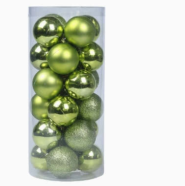 Christmas Tree Ball Ornaments  Shatterproof Plastic Holiday Decorations