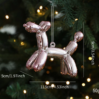 Pink Candy Christmas Tree Ornament Glitter Donut Ice Cream Gift Box Decoration