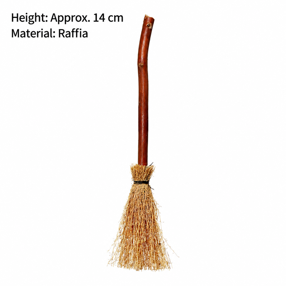 20-Piece Mini Raffia Broom Decorations