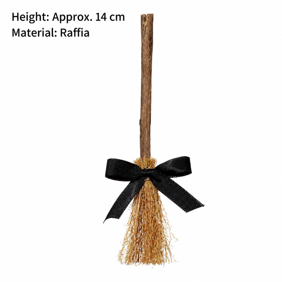 20-Piece Mini Raffia Broom Decorations